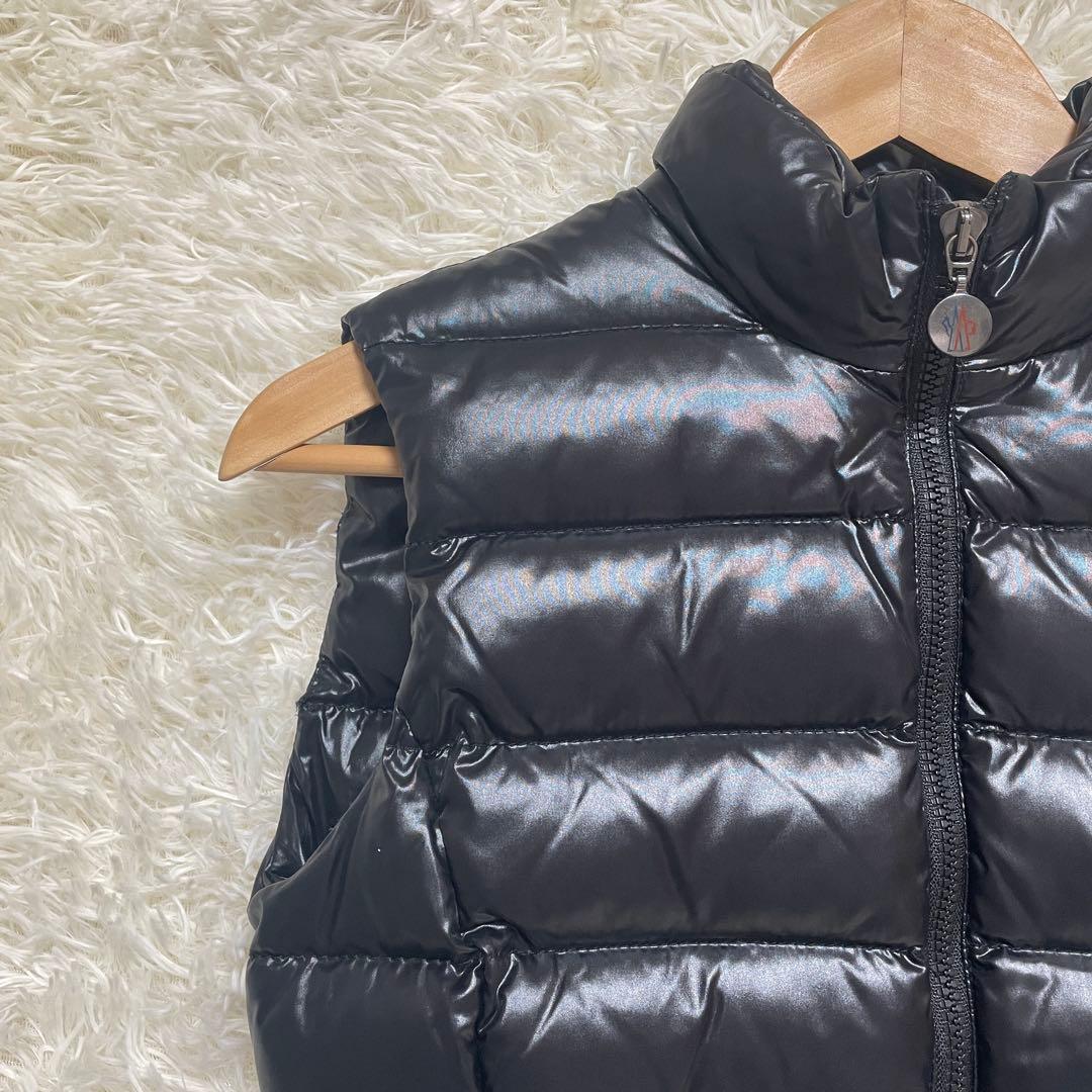 T/ MONCLER ダウンベスト ブラック サイズ00 キルティング