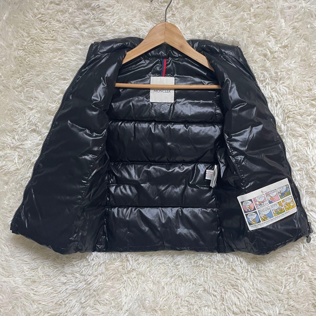 T/ MONCLER ダウンベスト ブラック サイズ00 キルティング