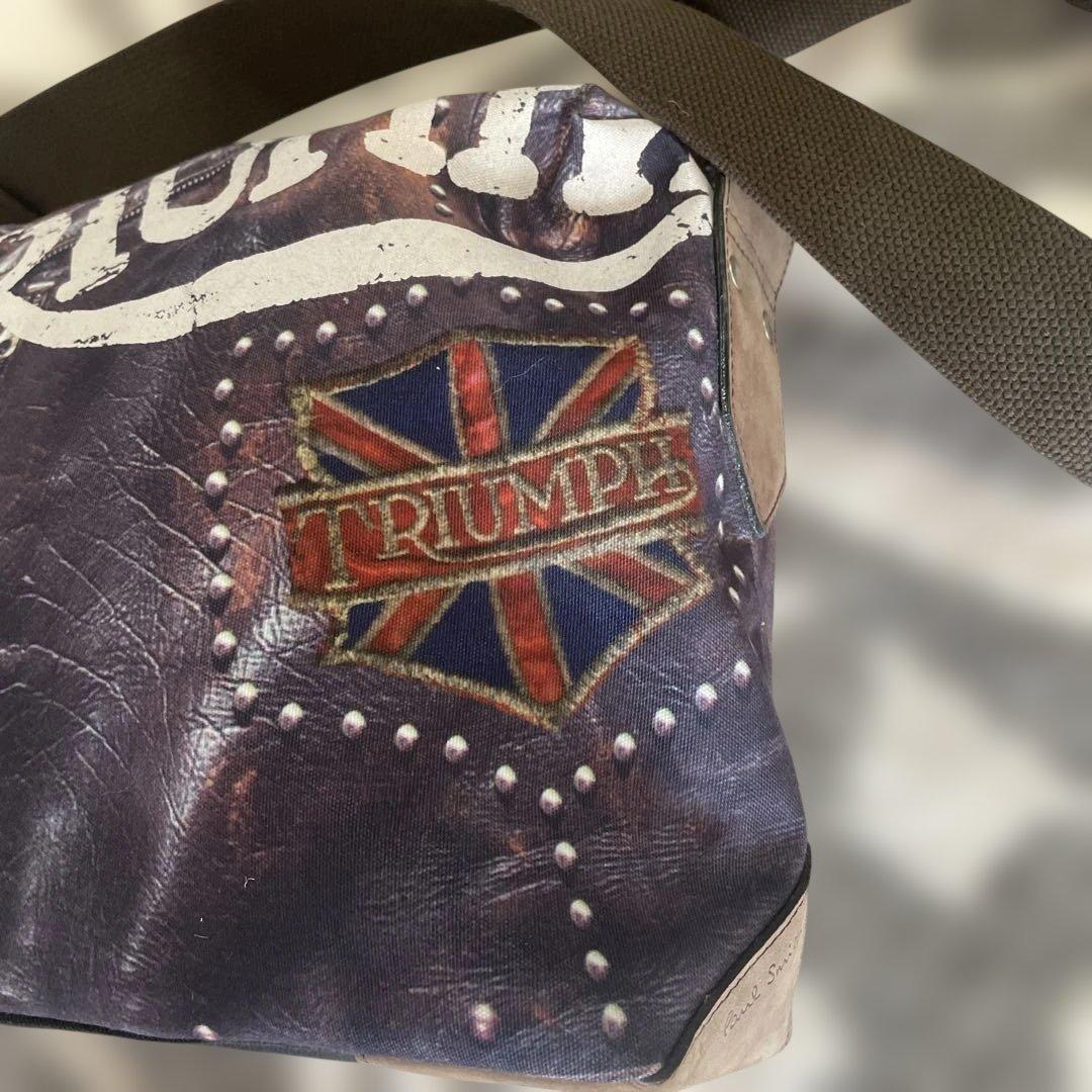 PaulSmith TRIUMPHプリント スタッズショルダーバッグ