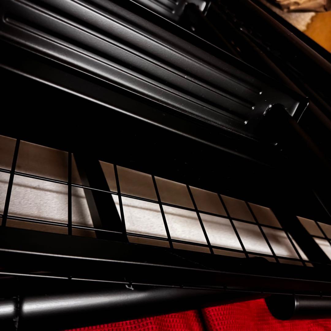 ロフトベッド シングル システムベッド ハイタイプ 黒 ブラック シンプル