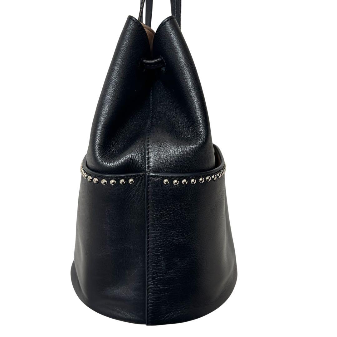 J&M DAVIDSON ミニデイジー スタッズ ショルダーバッグ ブラック