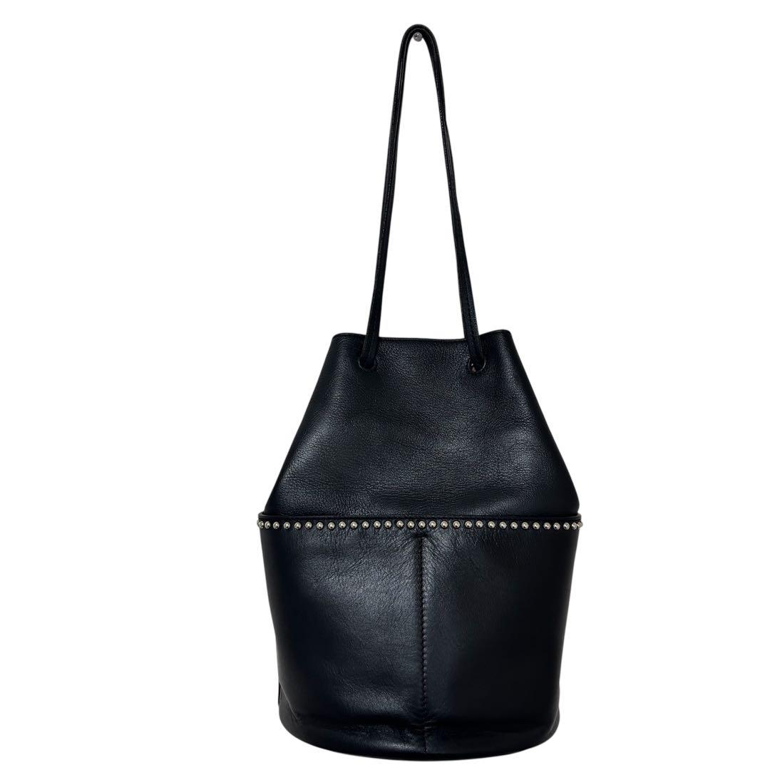 J&M DAVIDSON ミニデイジー スタッズ ショルダーバッグ ブラック