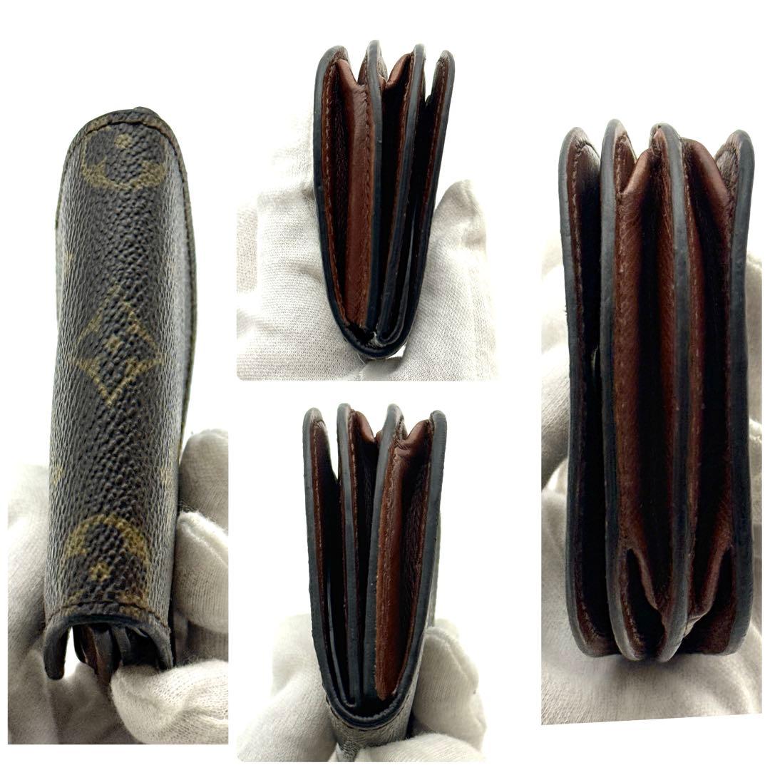 ヴィトン ポルトモネ グゼ モノグラム ケース ブラウン ビトン ビィトン