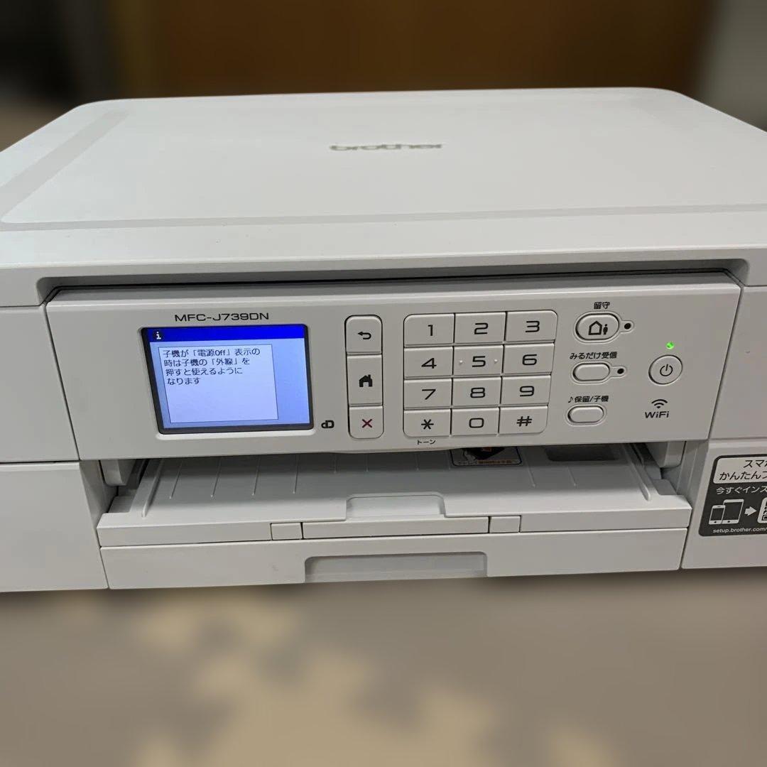 brother MFC-J739DN プリンター FAX 電話機 子機1台