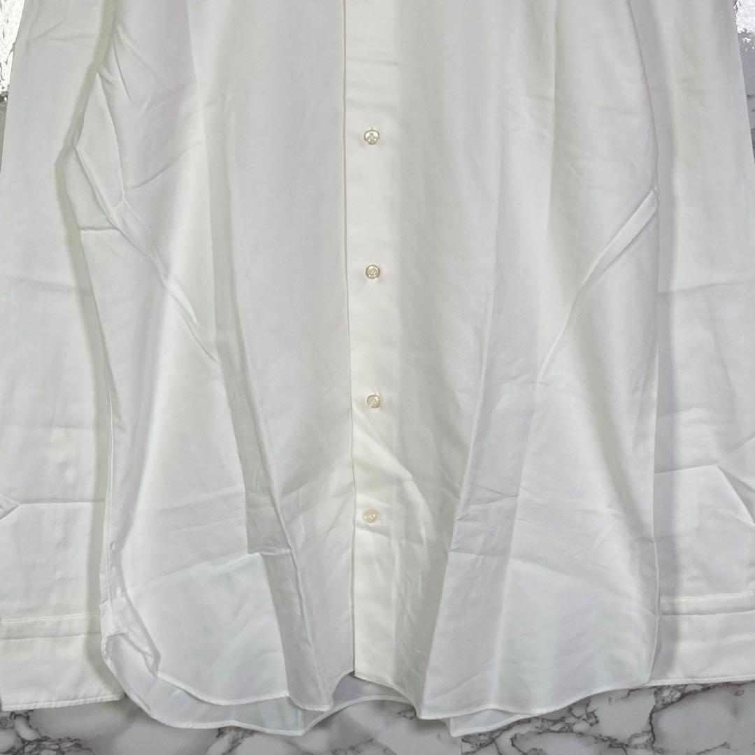美品　BORRIELLO　（39）　ワイドカラーシャツ　イタリア製　白