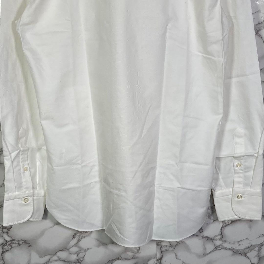美品　BORRIELLO　（39）　ワイドカラーシャツ　イタリア製　白