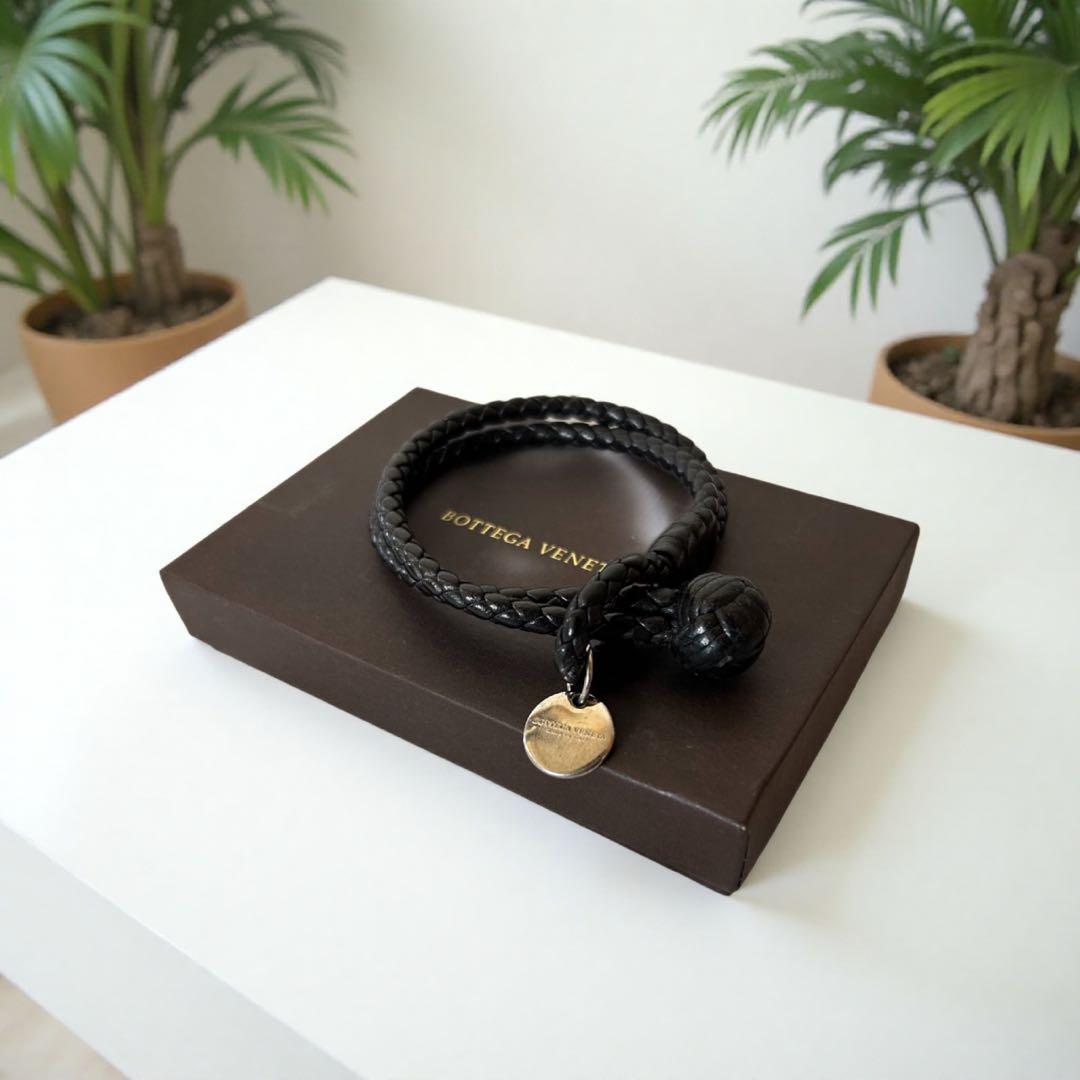 美品‼︎ ◆BOTTEGA VENETA◆ レザーブレスレット/イントレ/ボッテガ