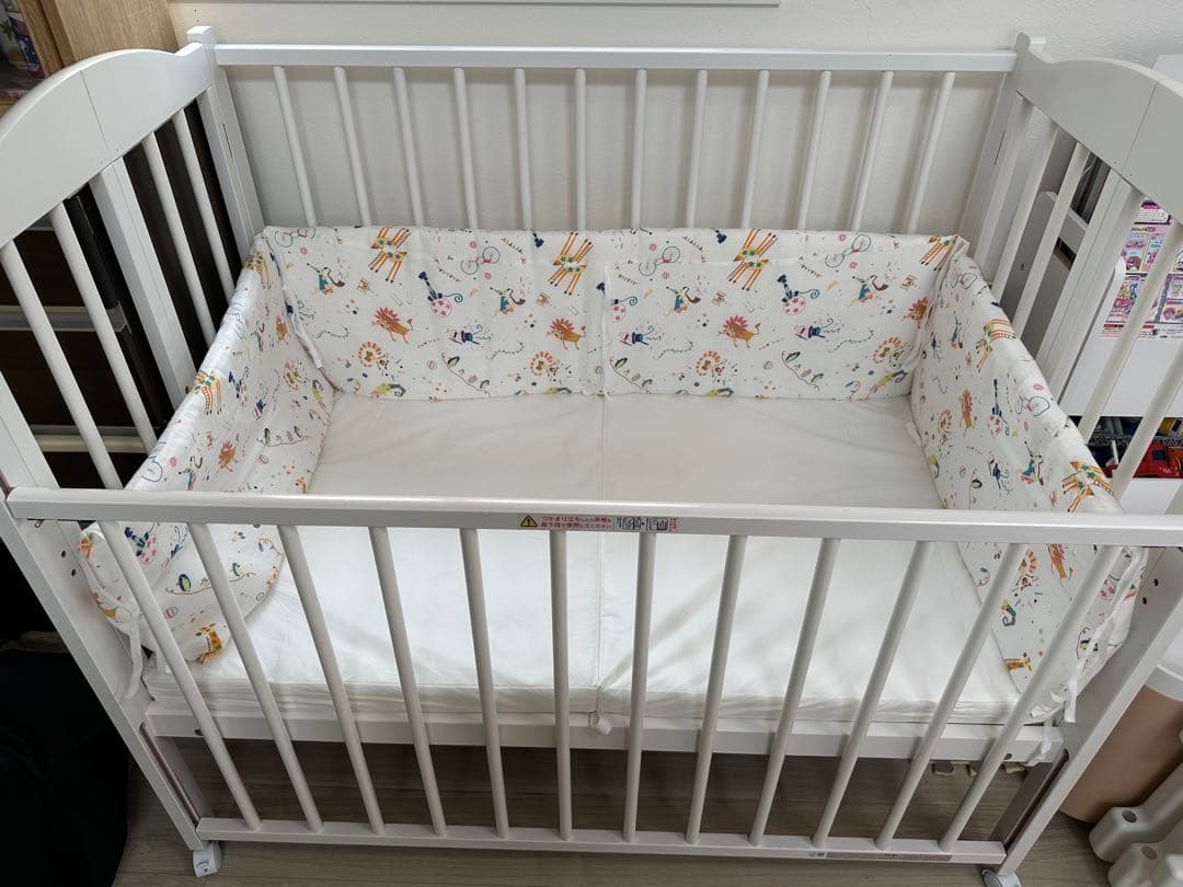 ベビーベッド スリーピー 折りたたみ ワンタッチハイベッド パル ホワイト