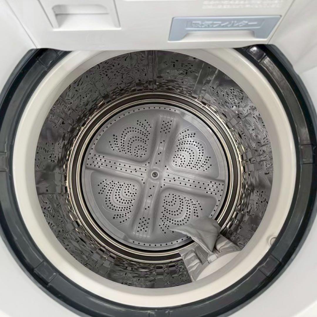 かず ✨シャープ　縦型洗濯乾燥機　ES-TX8G 8キロ　分解清掃済み