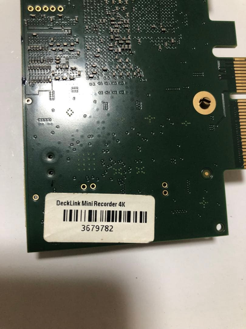 DeckLink Mini Recorder 4Kです。確認のみです。