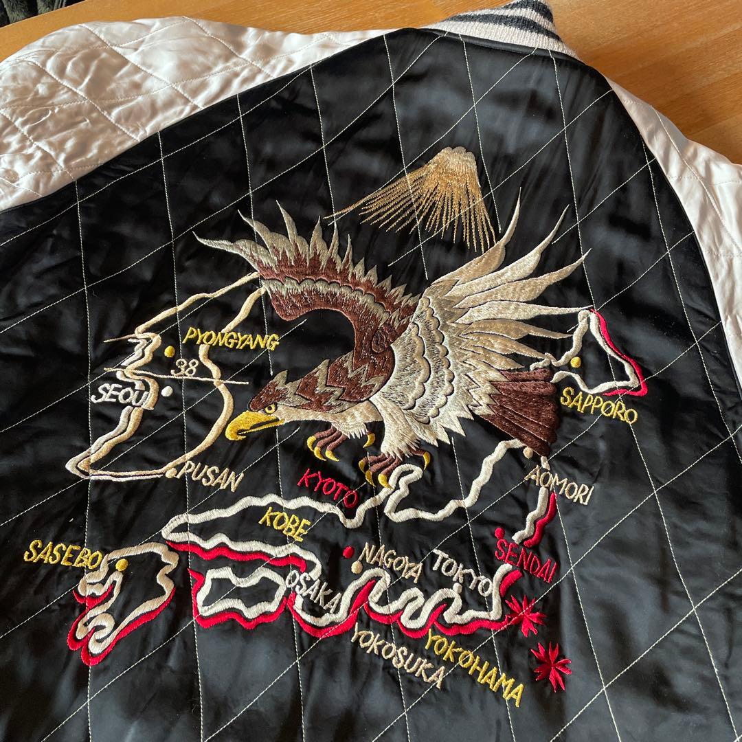 テーラー東洋　スカジャン　鷹 & 日本地図、龍&虎