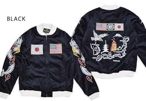 HOUSTON＊ヒューストン 別珍 スカジャン NATIONAL FLAG ・M