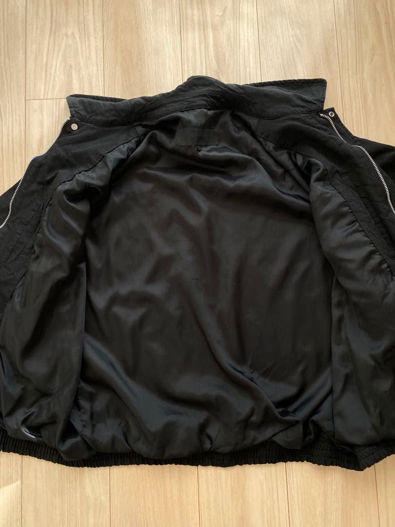 25aw コムデギャルソンオム エステルサージ製品染めブルゾン 黒 M 縮絨