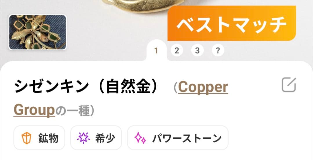 ヴィンテージ希少ネフライト 緑色の葉と実のブローチ 18k