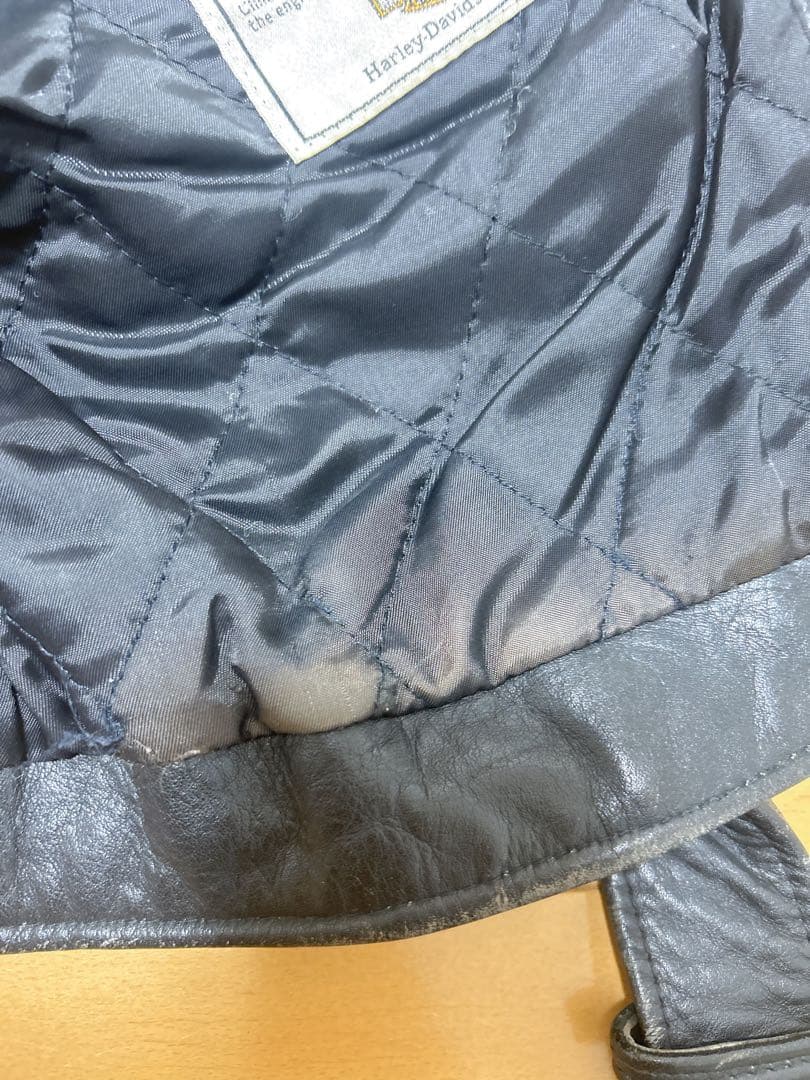 ハーレーダビットソン　革ジャン　ライダース　ジャケット　ブラック　40 黒