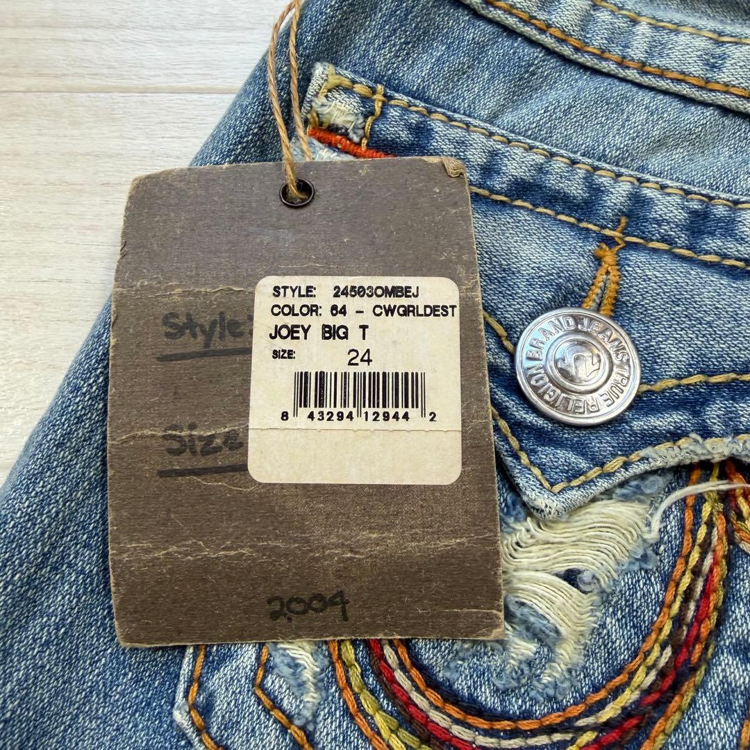 新品タグ付 トゥルーレリジョン JOEY BIG T フレアレインボー USA製