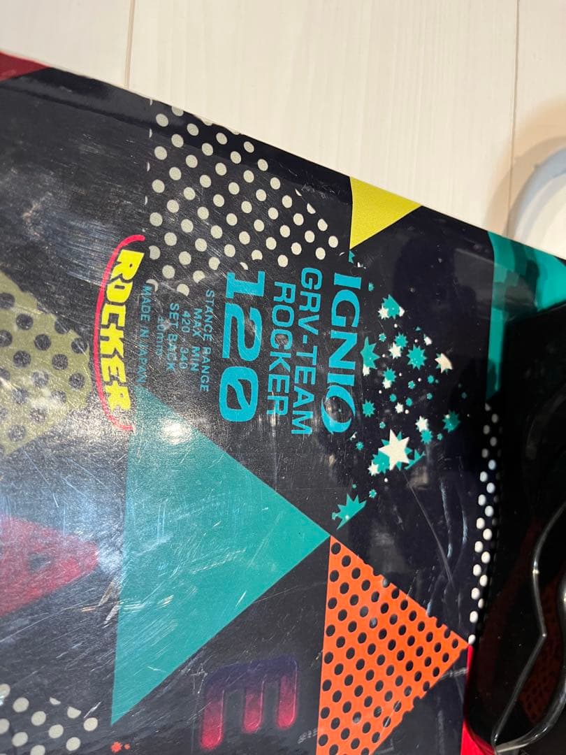 IGNIO GRV TEAM ROCKER 120 ボード、ブーツ、3点セット