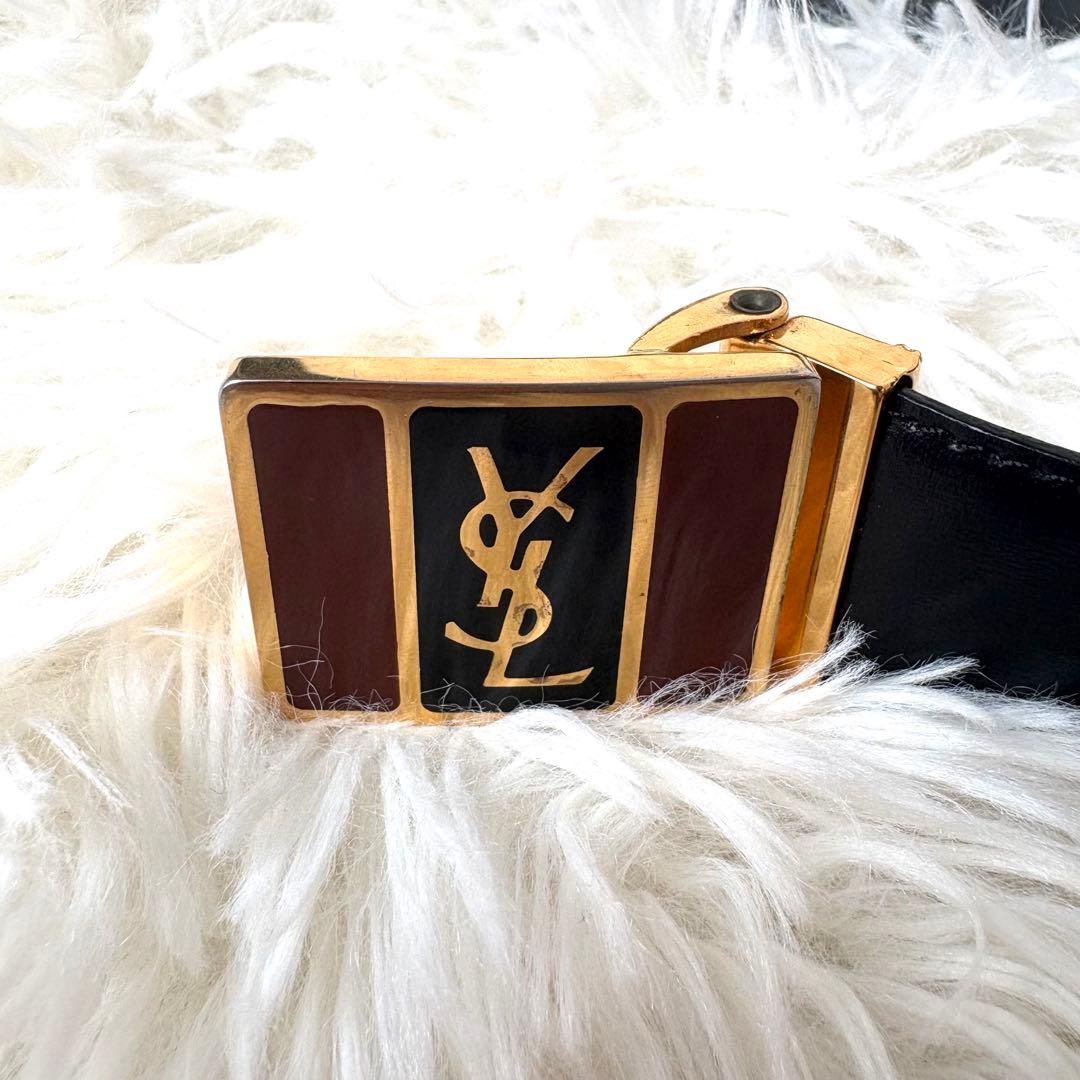 YVESSAINTLAURENT イブサンローラン ベルト　黒 メンズ