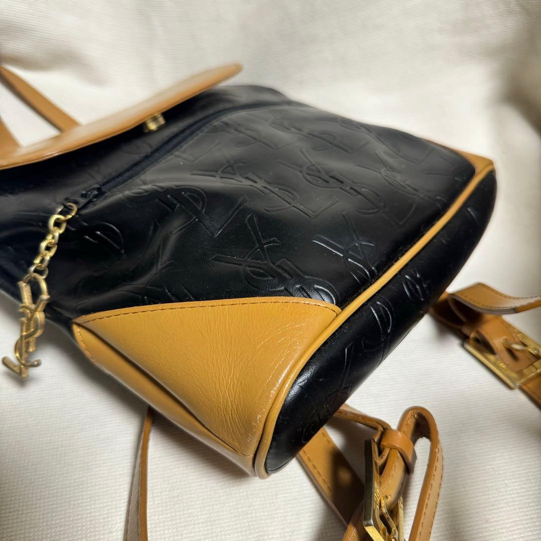 Saint Laurent イヴサンローラン レザー リュック リピート YSL