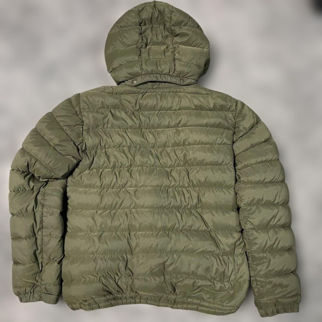 mont-bell フード付き　ダウンジャケット 日本S カーキ　オリーブ