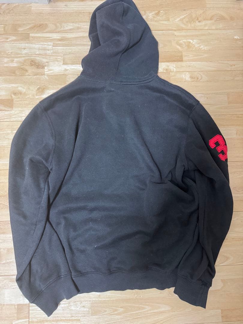 90s【美品】Polo Ralph Lauren ビックポニー パーカー L 黒