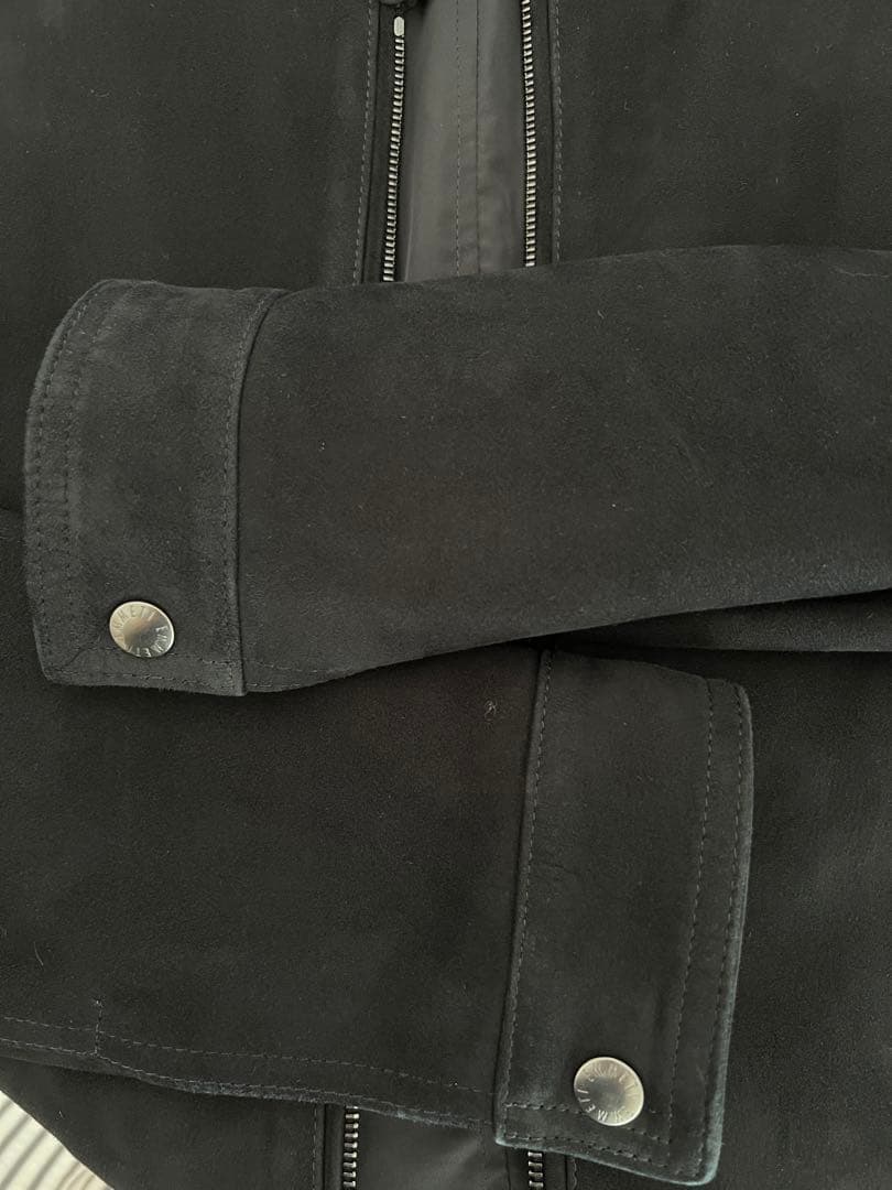 EMMETI / JURI BEAMS スエード シングル ライダースジャケット