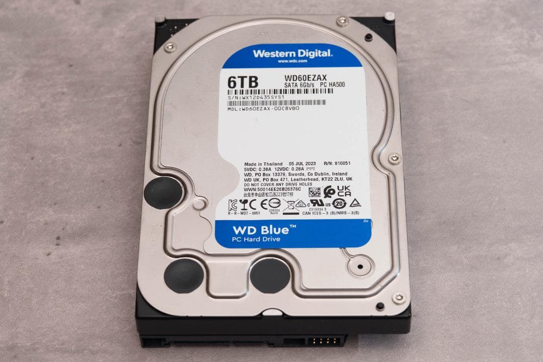 内蔵型ハードディスクドライブ Western Digital Blue WD60EZAX 6TB