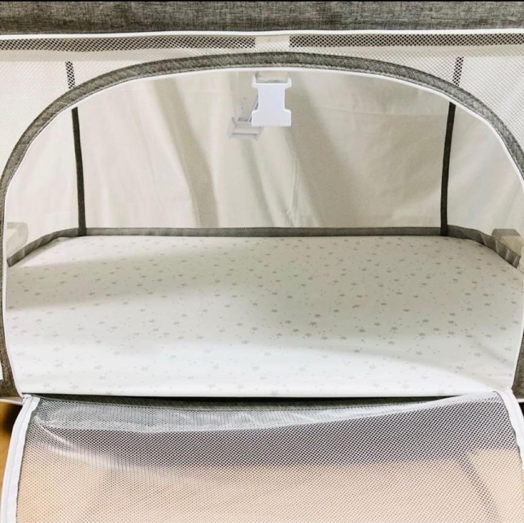 プレイヤード ベビーベッド ベビーサークル HZDMJ 蚊帳付き