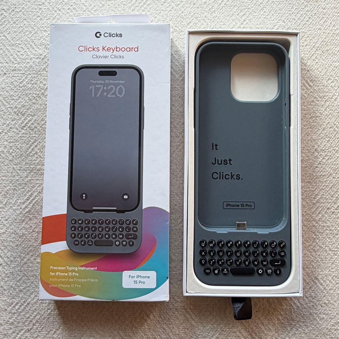 iPhoneアクセサリー Clicks Keyboard for iPhone 15 Pro