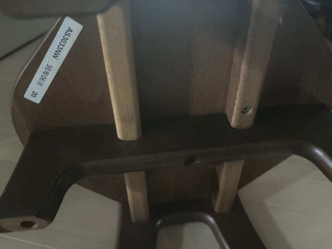 カリモク　６段　スリッパラック　飾り棚