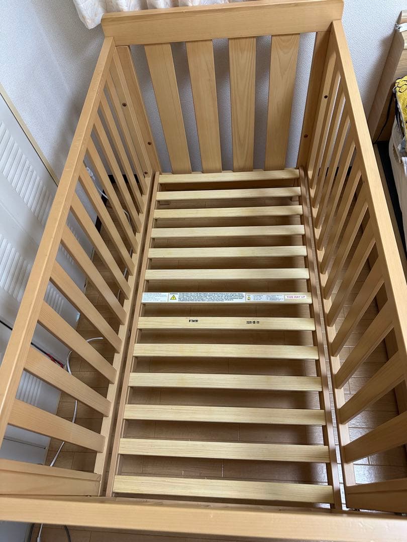 Boori ブーリ　ベビーベッド　（マットレス付き）