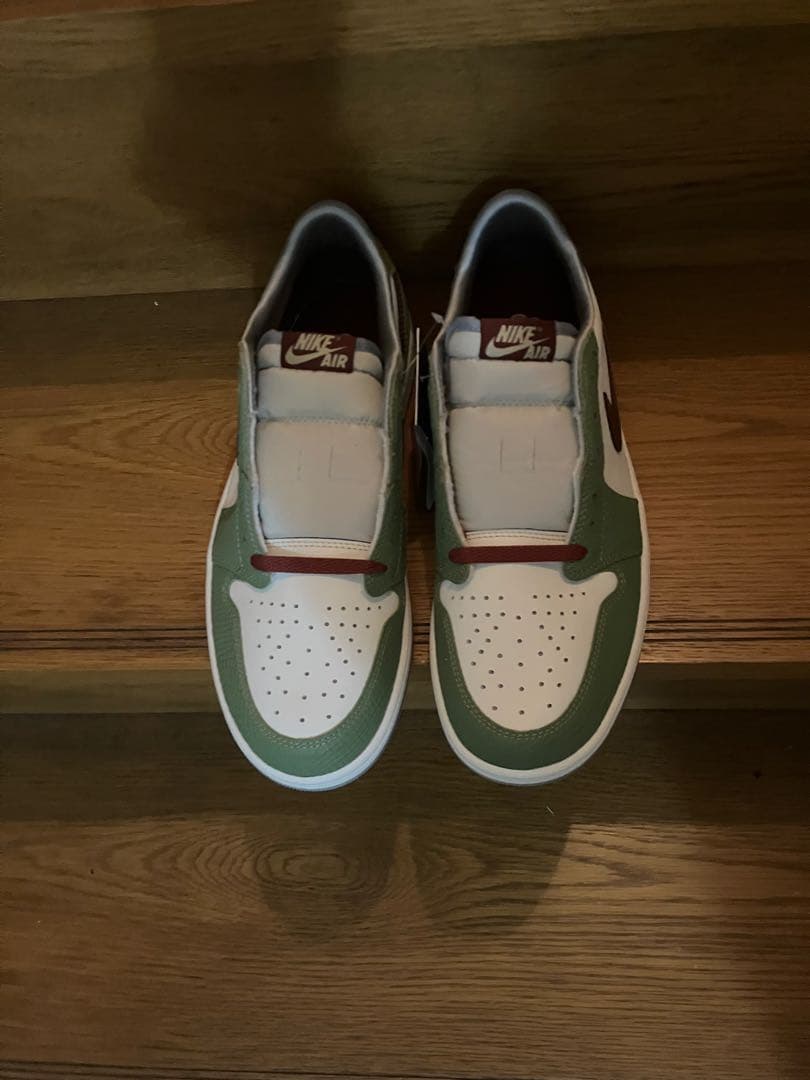 Nike Air Jordan 1 Low グリーン/バーガンディ