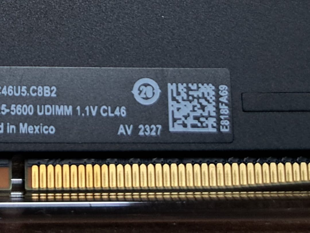 【ジャンク品】Crucial Pro 32GB Kit (16GBx2)DDR5