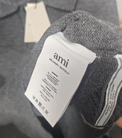AMI PARIS ハート刺繍 セーター 男女兼用 秋冬ニット L