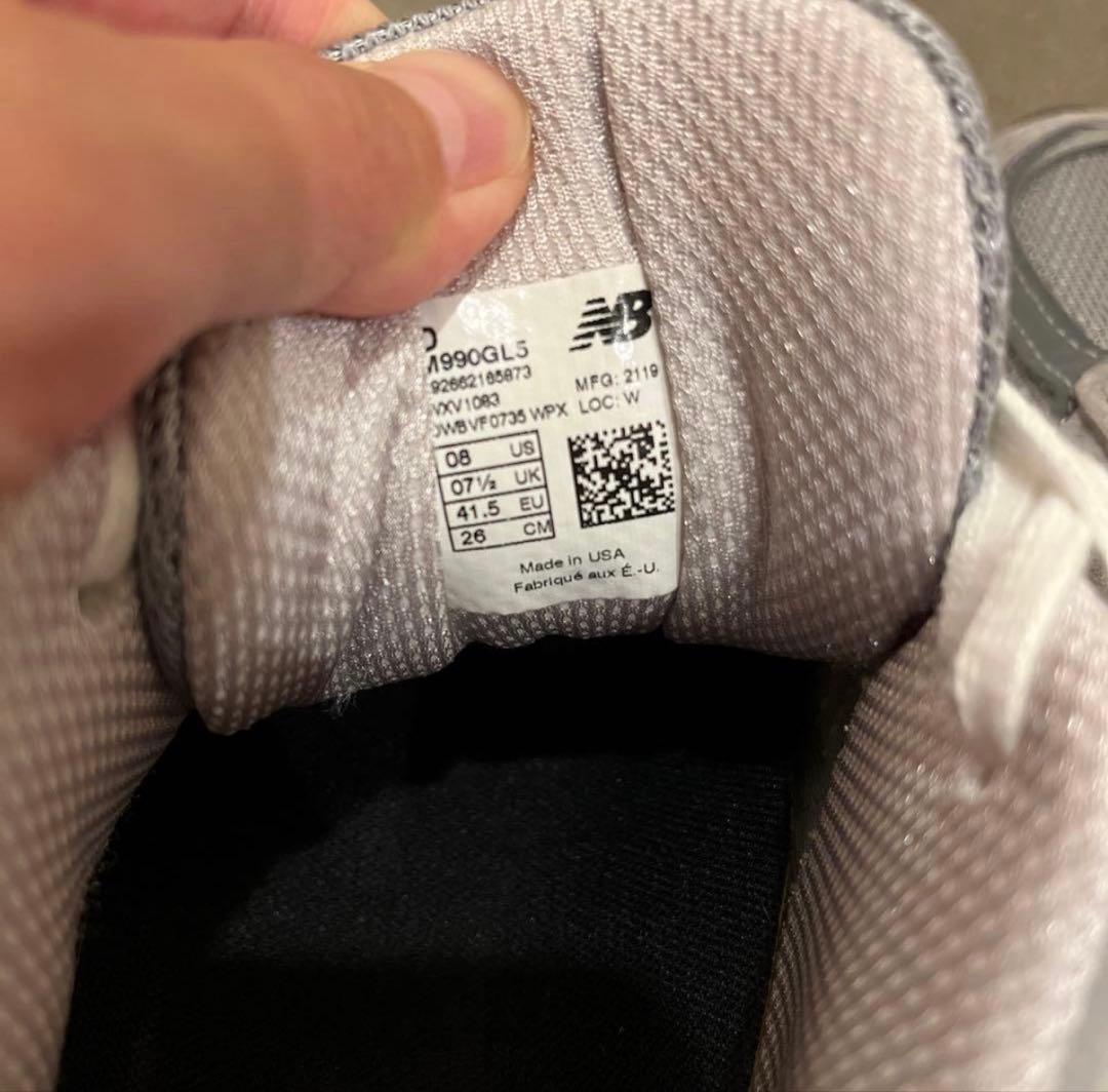 極美品！newbalance990DワイズMADE IN USA M990GL5