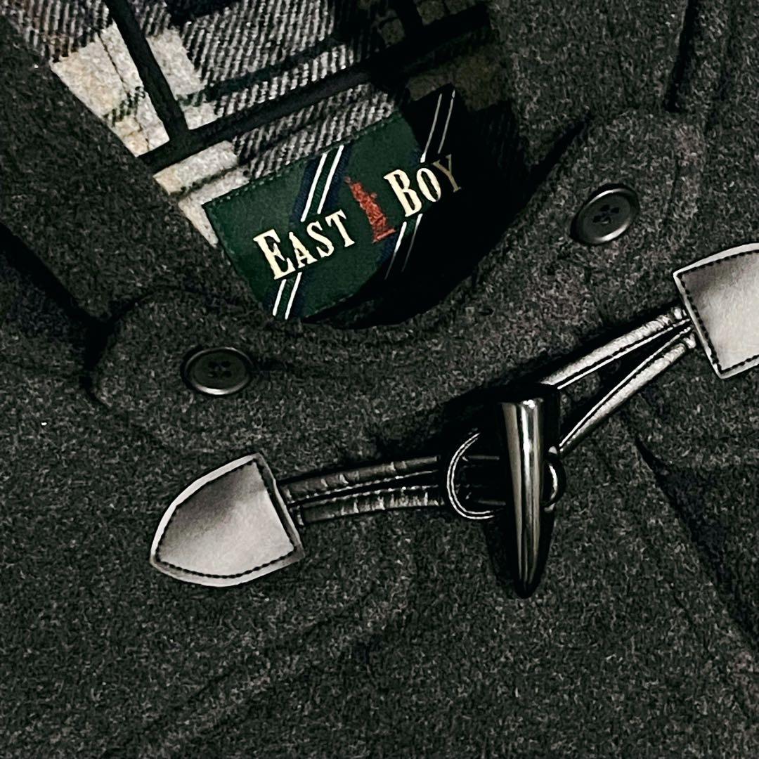 美品 イーストボーイ ダッフルコート グレー 高級 バロンブロッサ Lサイズ