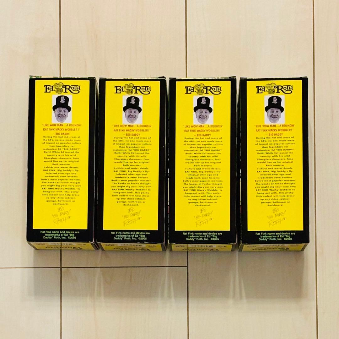 Wacky Wobbler Rat Fink 4体セット