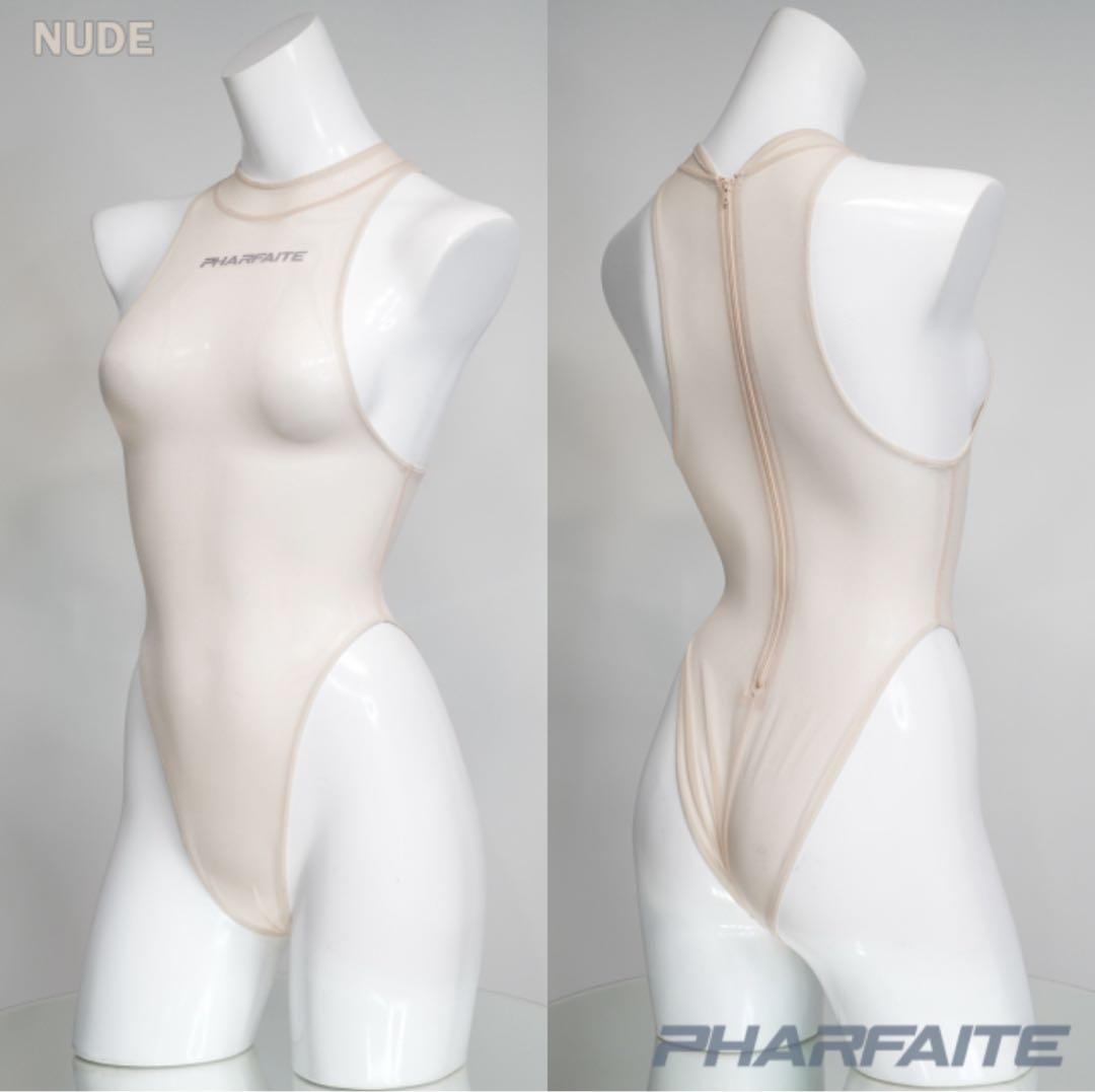 【PHARFAITE】SHEERハイネックスーツ Lサイズ ヌード
