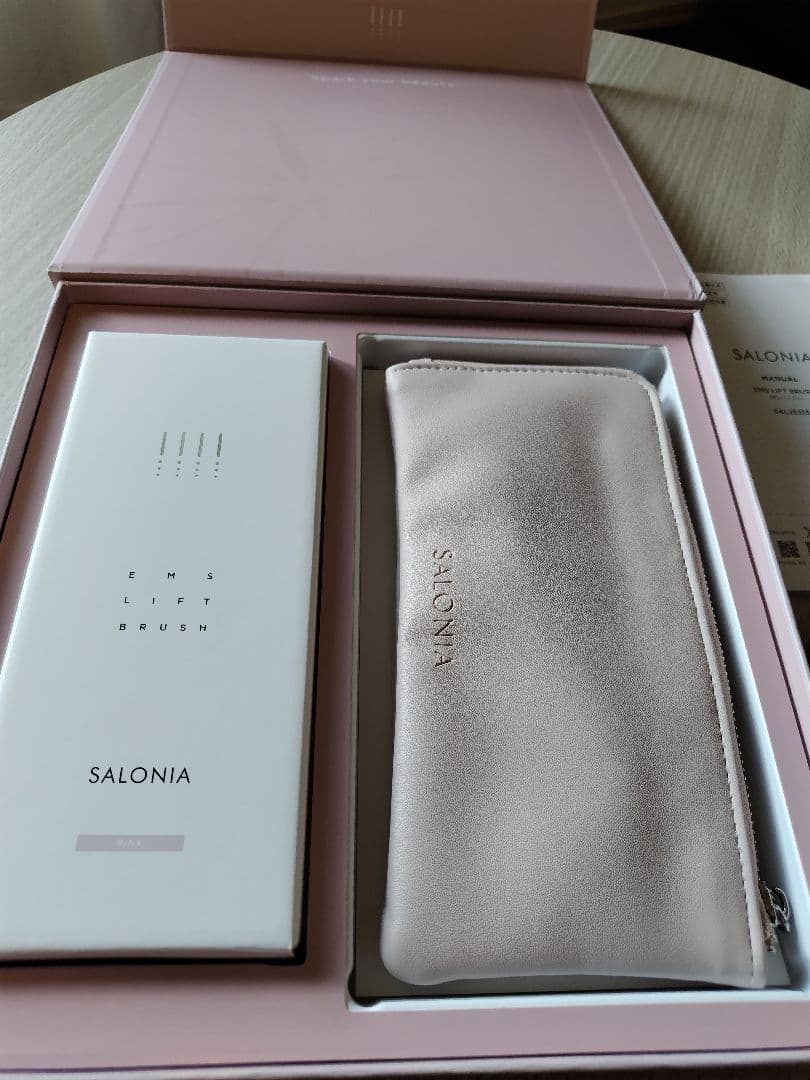SALONIA EMSリフトブラシ ピンク ギフトBOX