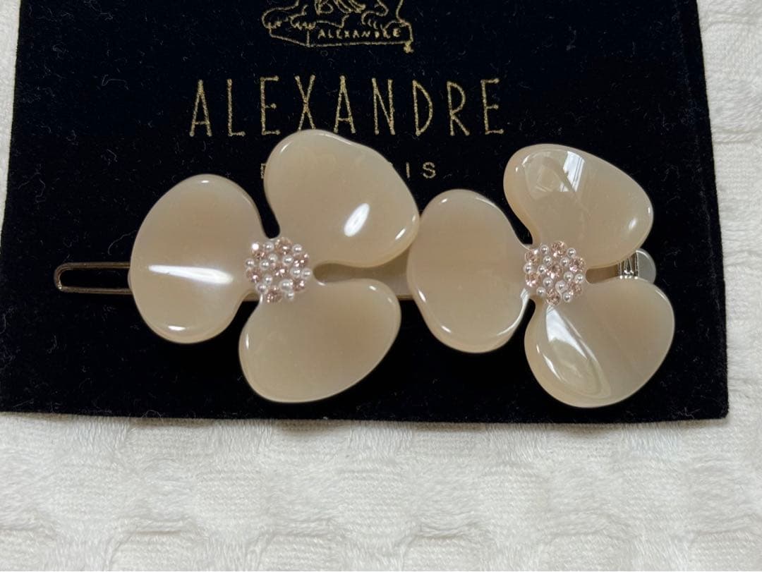 アレクサンドルドゥパリ　カメリア　ボールピン　ヘアピン　完売