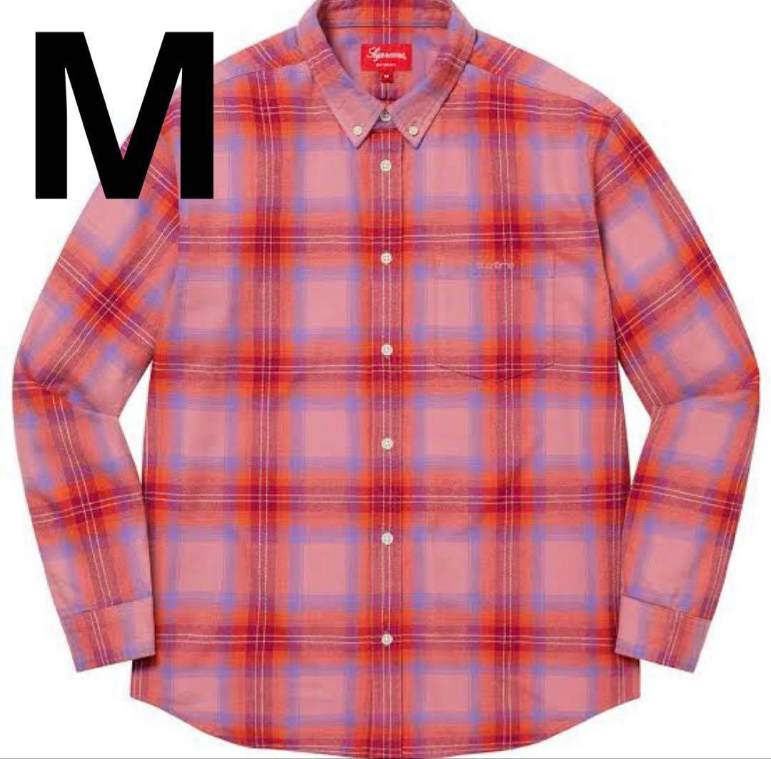 トップス Supreme Brushed Plaid Flannel Shirt Pink