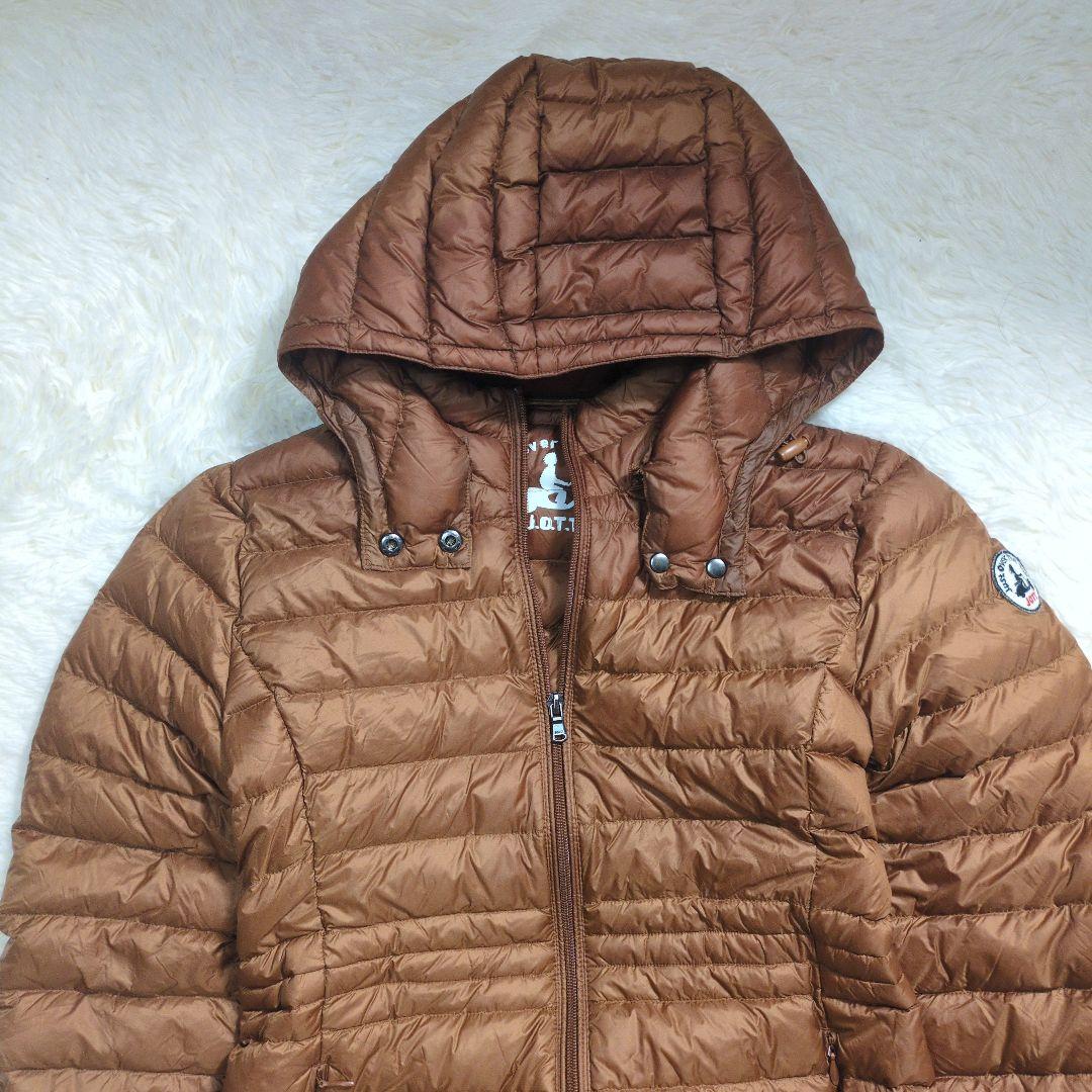 美品✨ジョット ロングダウンコート 超軽量2way ダブルジップアップ キャメル