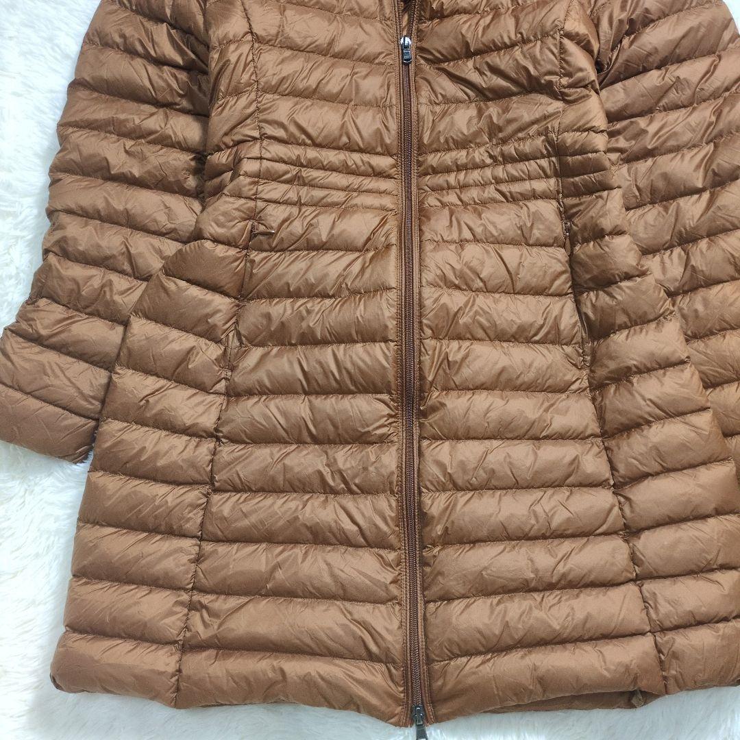 美品✨ジョット ロングダウンコート 超軽量2way ダブルジップアップ キャメル