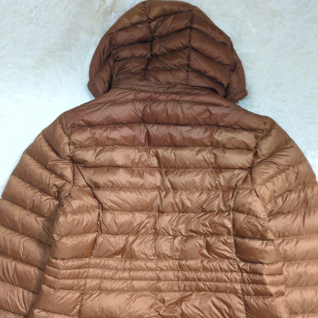 美品✨ジョット ロングダウンコート 超軽量2way ダブルジップアップ キャメル