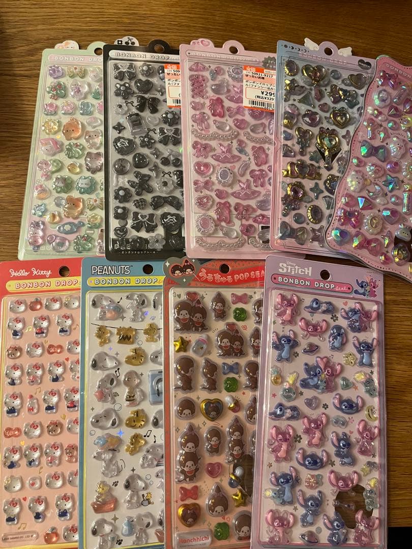 ボンボンドロップシール　うるちゅる　オリジナル　スヌーピー　ディズニー