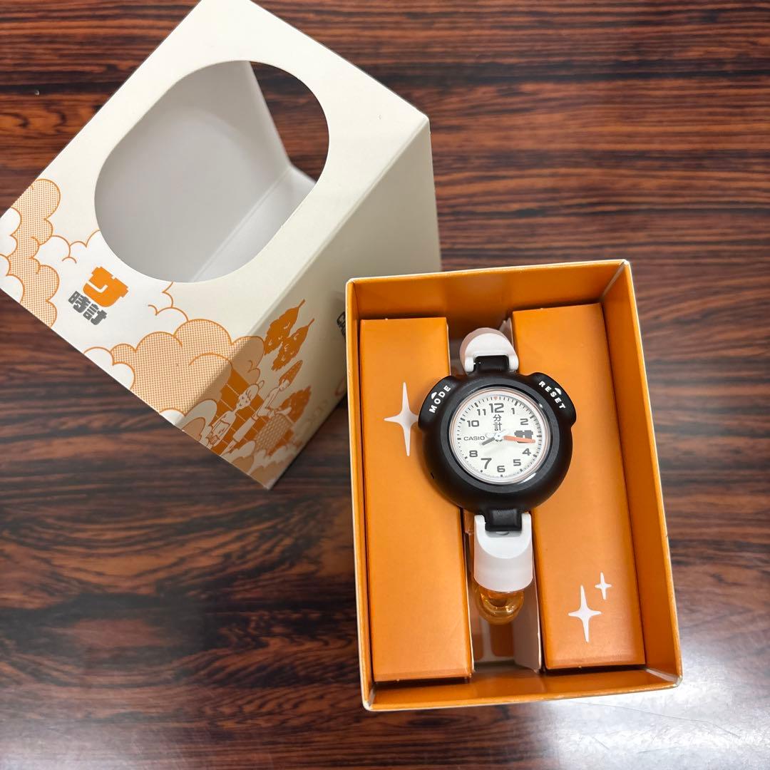 サ時計 CASIO SAN-100H-7BJR オレンジ美品