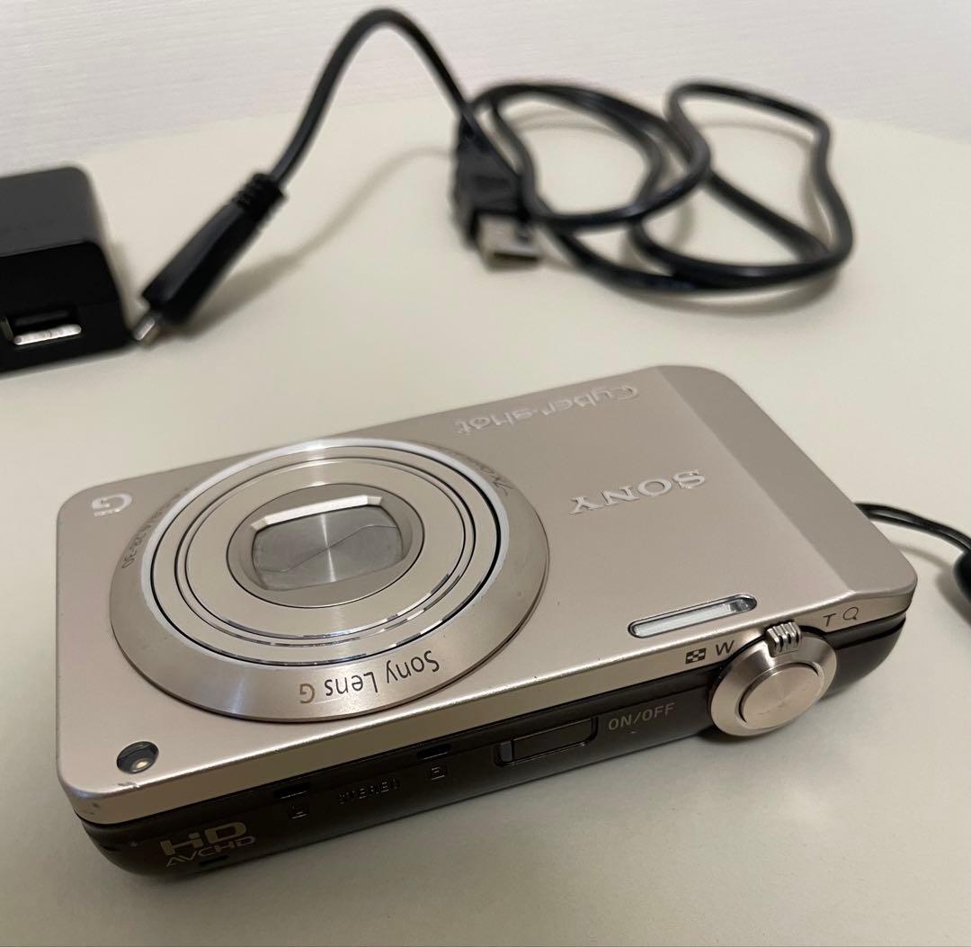 SONYソニー サイバーショット DSC-WX10 ゴールド　充電コード付