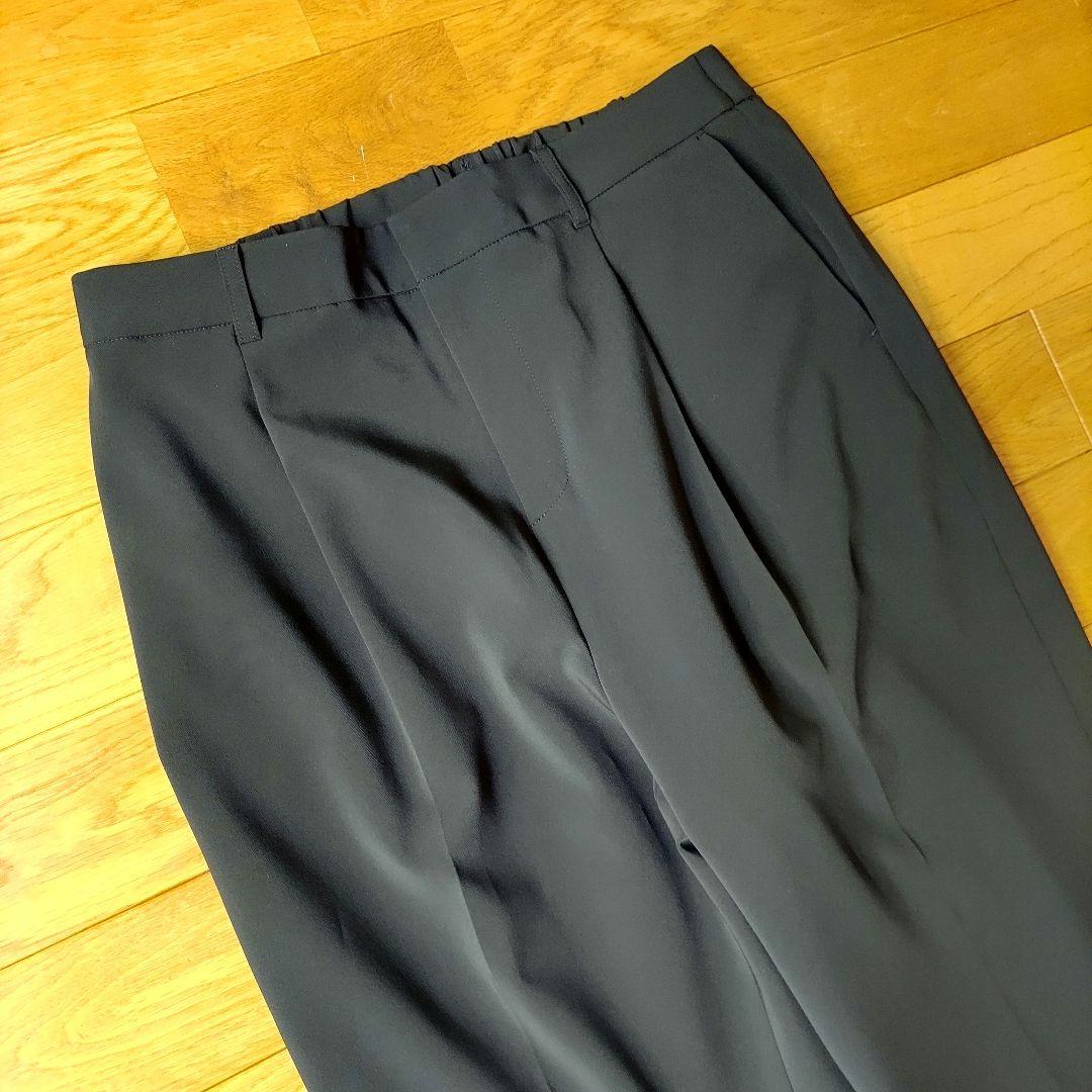 【新品】INDIVI　スーツ　パンツスーツ　上下セットアップ　黒　大きいサイズ