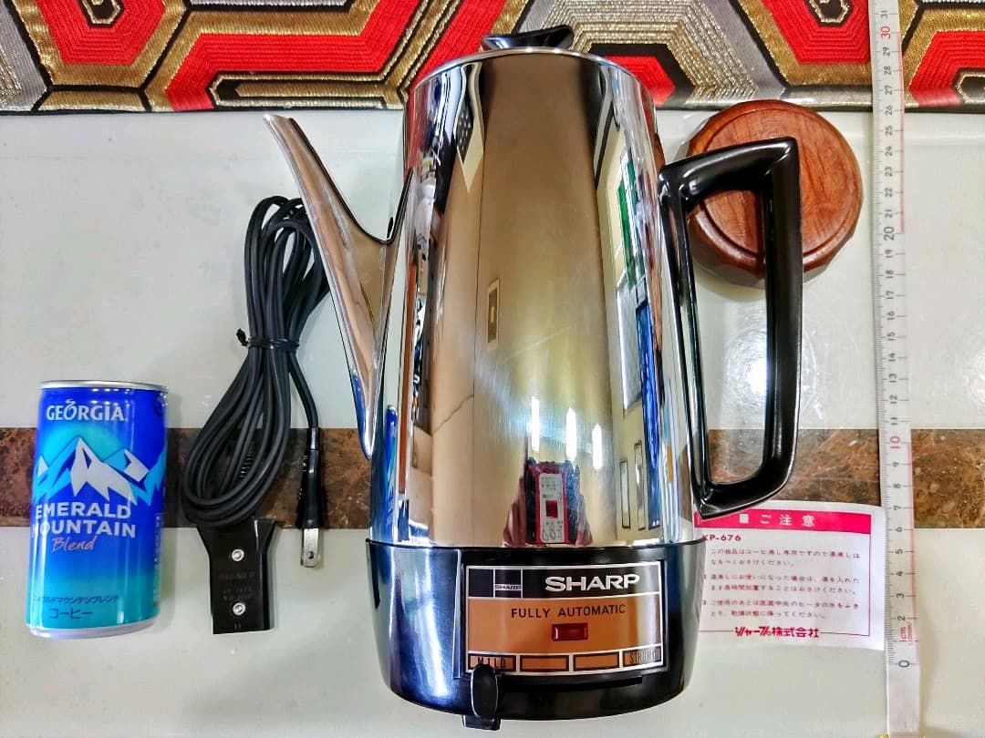 電気コーヒー沸し　自動コーヒーポット　シャープ　昭和レトロモダン　全自動式