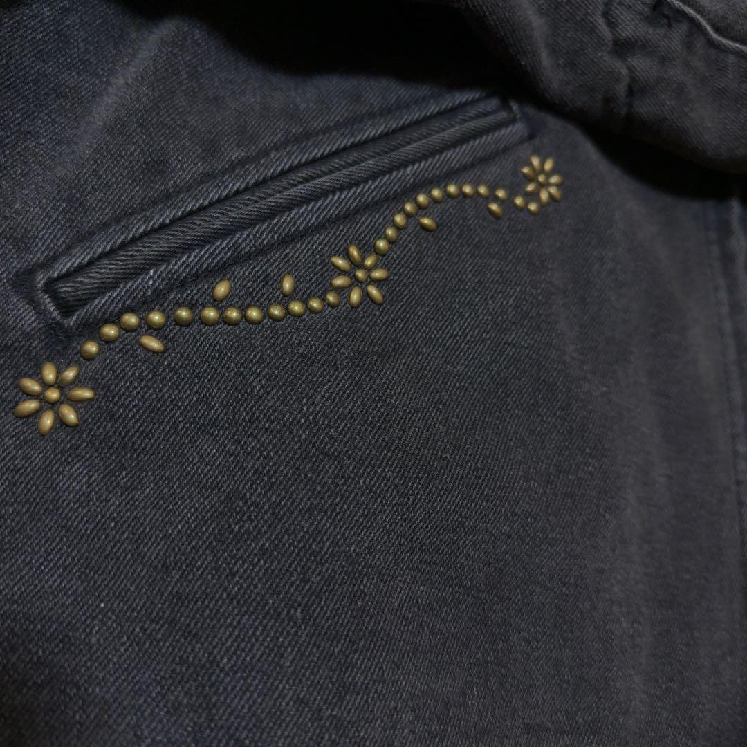 【リメイク】一点物　美品　ブルゾン　ダック地HTC アメカジ　スタッズ